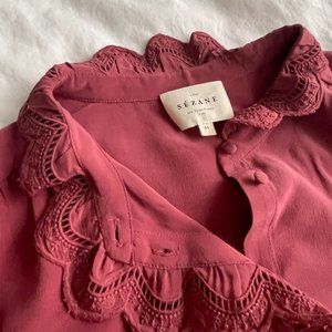 Sezane Chloe Shirt - Rosewood